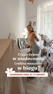 🚨 Ciągle żyjesz w niedoczasie i robisz wszystko w biegu?Też tam byłam! Byłam też ciągle zestresowana, nerwowa i sfrustrowana. Nie chcę tam wracać, choć czasem jeszcze mi się to zdarza.Chcesz nauczyć się żyć wolniej i spokojniej? Zaobserwuj mnie @zaplanuj.rownowage Pokażę Ci, jak to zrobić (ale tak po ludzku, bo każdemu zdarzają się potknięcia i to nie jest koniec świata. Nie ma u mnie presji na perfekcję!) 🧡