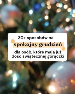 Nie musisz tak gonić, serio. Nikt Ci nie da za to medalu. Zamiast tego pomyśl, czego tak naprawdę chcesz w grudniu, a potem stwórz taką rzeczywistość, byś mogła to mieć 💫📍 Dodatkowe wskazówki:→ nie masz czasu na spokojny grudzień? Sięgnij po Karty Wspierającego Planowania – pomogę Ci go znaleźć (link na profilu)→ nie masz pomysłów na kreatywne zabawy? Zajrzyj do tych dziewczyn: @mamasyla_@melon_owe→ nie wiesz, jak podsumować rok? Zapisz się na listę zainteresowanych warsztatem 💫 ROZBŁYŚNIJ W 2026 i zgarnij pytania za darmo (skomentuj BŁYSZCZĘ, a ja wyślę Ci link)→ krótki trening? Nawet 10-minutowe znajdziesz u @codziennie_fit→ wyciszająca joga u @gosiamostowskaNie szukaj wymówek, szukaj sposobów, by poczuć spokój 🥰__Nazywam się Klaudia Jaroszewska-Kotradii i (oprócz wkurzania ludzi swoim nazwiskiem):📝 uczę wspierającego planowania (byś w końcu zdjęła z siebie tę presję)📚 pokazuję, jak rozwijać się w zgodzie ze sobą (i w takim kierunku, w jakim chcesz, nawet jak będziesz go zmieniać co dwa tygodnie)✨ pokazuję, jak tworzę równowagę w mojej codzienności (z dzieckiem w spektrum autyzmu, z endometriozą i innymi trudnościami)Zaobserwuj, jeśli czujesz, że to profil dla Ciebie → @zaplanuj.rownowage