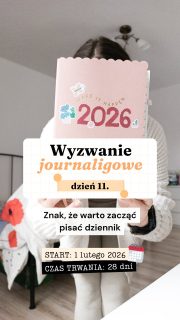 📝 WYZWANIE JOURNALINGOWE DZIEŃ 11:Co Cię unieszczęśliwa? Czy możesz to zmienić? Jak?Pisz tak, jak czujesz. Nie musi być składnie, ładnie ani idealnie.Często jest tak, że tkwimy w czymś z nawyku, nawet jeśli nie daje nam to radości. Mam nadzieję, że tym pytaniem zachęcę Cię do wprowadzania małych zmian w otoczeniu, w sobie, by czuć się w tym swoim życiu troszkę lepiej 🧡Po wskazówki zajrzyj tutaj: zaplanujrownowage.pl/blog ➡️ Jak pisać dziennik, żeby naprawdę pomógł – journaling dla początkujących (możesz też kliknąć w link na moim profilu i wejść na bloga lub skomentować BLOG, a ja [nie bot] wyślę Ci link)🚨 SZCZEGÓŁY WYZWANIA:🗓️ od 1 do 28 lutego💾 wszystkie rolki zostają na profilu, możesz do nich wracać🤗 Udział w wyzwaniu możesz wziąć kiedy tylko chcesz – od razu, od środka, od końca, na wyrywki✈️ Będę wdzięczna, jeśli poślesz ten post dalej w świat (repost/udostępnienie) i zostawisz komentarz – dzięki temu będę mogła dotrzeć do większej liczby fajnych kobiet 🧡🏆 Najaktywniejsze osoby zostaną nagrodzone (komentarze, reposty, udostępnienia, story o wyzwaniu itd.). Tylko pamiętaj, by mnie oznaczyć przy udostępnianiu!__Nazywam się Klaudia Jaroszewska-Kotradii i (oprócz wkurzania ludzi swoim nazwiskiem):📝 uczę wspierającego planowania (byś w końcu zdjęła z siebie tę presję)📚 pokazuję, jak rozwijać się w zgodzie ze sobą🖊️ promuję journaling jako narzędzie do samopoznania, samotroski i samowsparcia✨ pokazuję, jak tworzę równowagę w mojej codzienności (z dzieckiem w spektrum autyzmu, z endometriozą i innymi trudnościami)Zaobserwuj, jeśli czujesz, że to profil dla Ciebie → @zaplanuj.rownowage