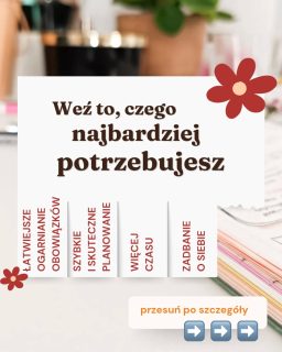 📍Napisz w komentarzu, czego najbardziej potrzebujesz. Wyślę Ci link do 🎁 (ja, nie 🤖) Opcja 2: możesz zajrzeć do linków na profilu – tam jest do wszystkich darmowych materiałów do pobrania Opcja 3: wejdź na zaplanujrownowag.pl/do-pobrania – tam też wszystko na Ciebie czeka 🧡 A w komentarzu możesz napisać, czego potrzebujesz poza tym. Postaram się pomóc 🤗___A jeśli się jeszcze nie znamy, to hej! Jestem Klaudia Jaroszewska-Kotradii i opowiadam o tym, jak złapać równowagę w życiu. Pokazuje swoje sposoby na ogarnięcie trudnej rzeczywistości (endometrioza, dziecko w spektrum autyzmu i nie tylko).📝 Uczę wspierającego planowania, czyli takiego, w którym jesteś człowiekiem i tak też siebie traktujesz, czyli najpierw rozmawiasz sama ze sobą, a dopiero potem planujesz 🧡 bez ciągłego podkręcania produktywności🥰 Pokazuję, jak lepiej poznać samą siebie, żeby żyć lżej i przyjemniej.Tego potrzebujesz? Zaobserwuj ➡️ @zaplanuj.rownowage